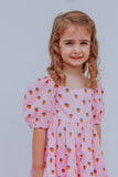 little girls pink twirl nap dress