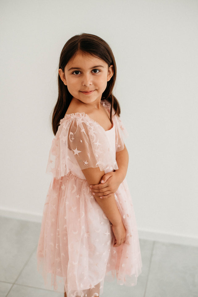 little girls to the moon party dress