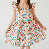 little girls rainbow macaron dress