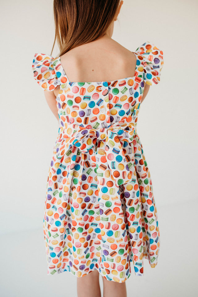 little girls french macaron dress