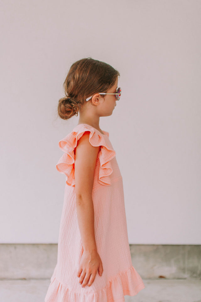 Little Girl's Retro Round Sunglasses