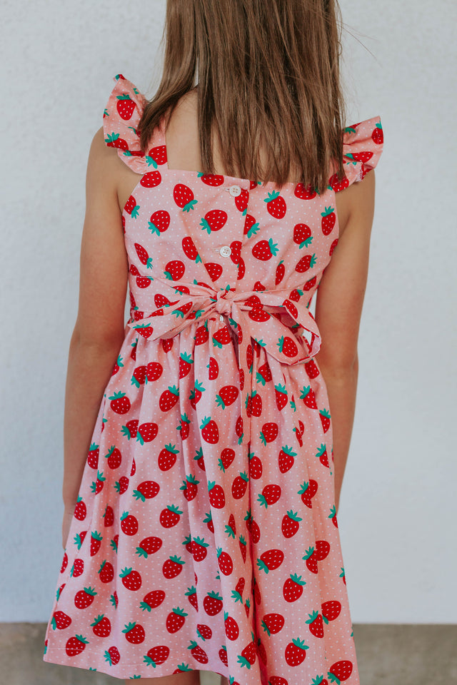 little girls strawberry shortcake party dress