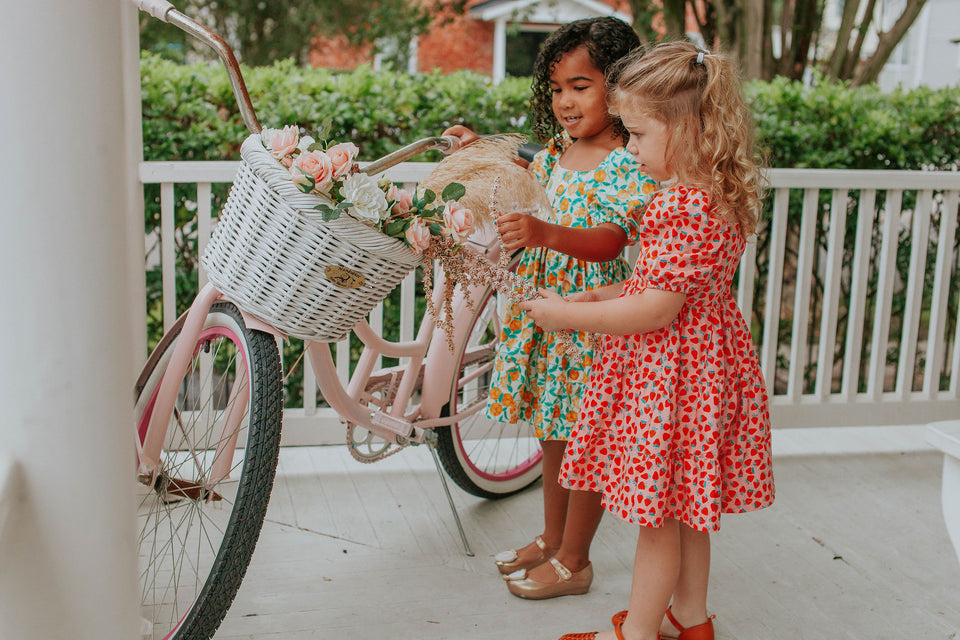 little girls fruit print dresses
