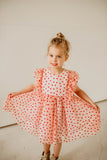designer tulle hearts dress girls