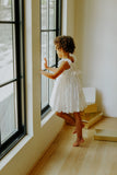 Little Girls Lace Scalloped Edge Special Occasion Dress