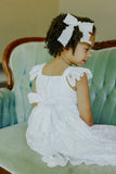 Little Girls Lace Scalloped Edge Special Occasion Dress