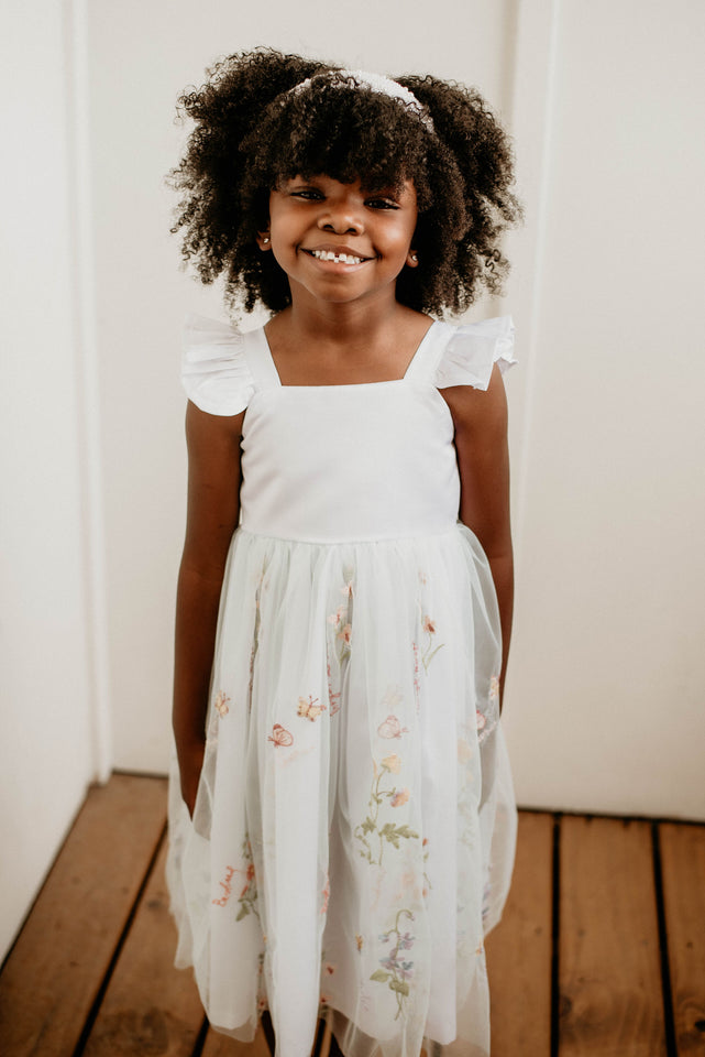 little girls mint lace dress