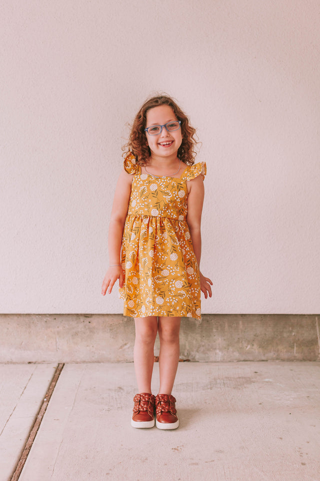 mustard yellow dress for girls
