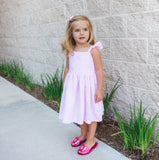 pink seersucker dress