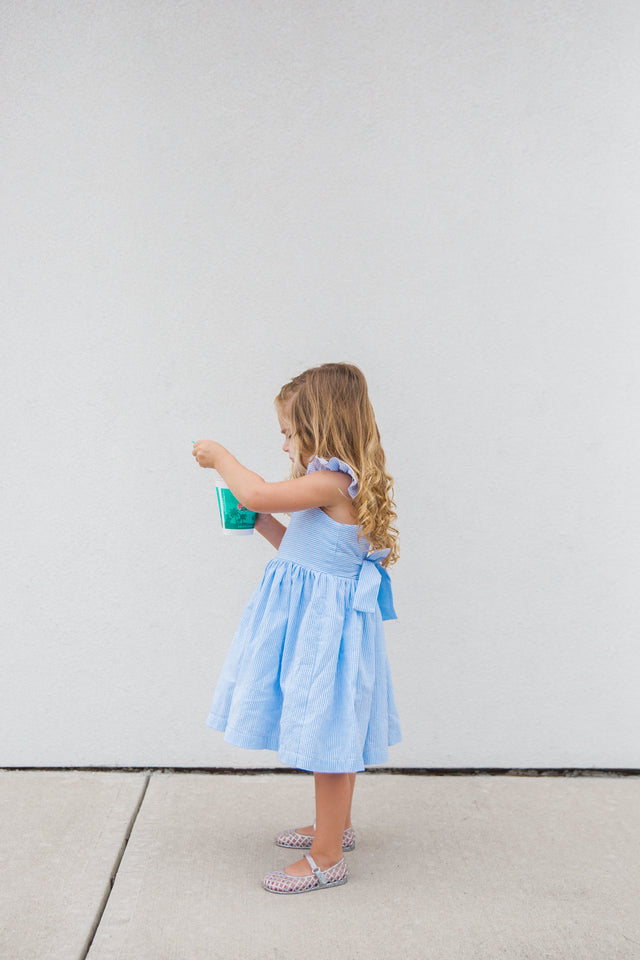 kids seersucker summer dress
