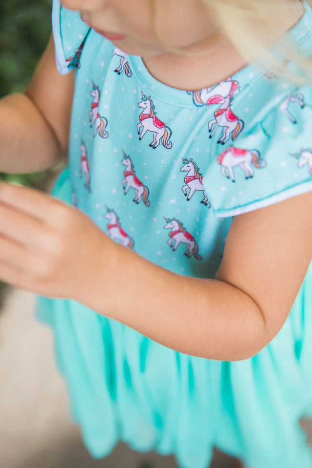 girls unicorn dress